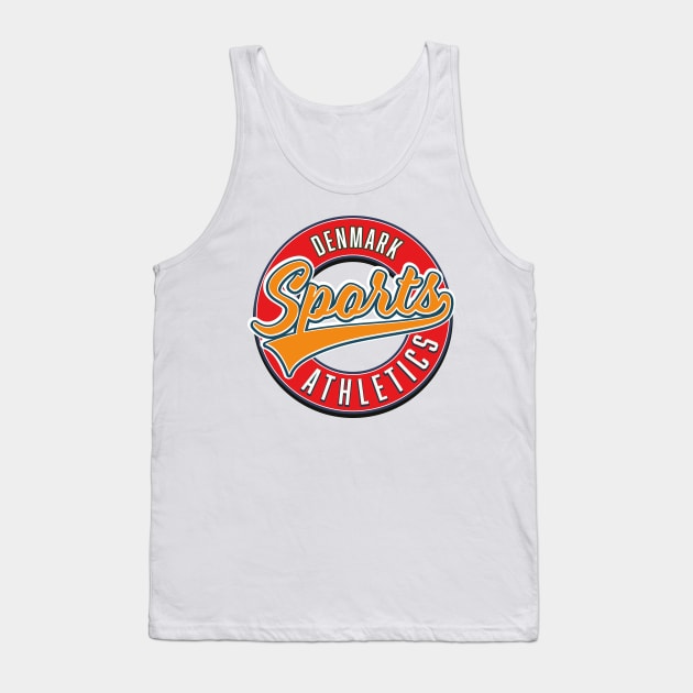 Denmark Sports athletic logo Tank Top by nickemporium1